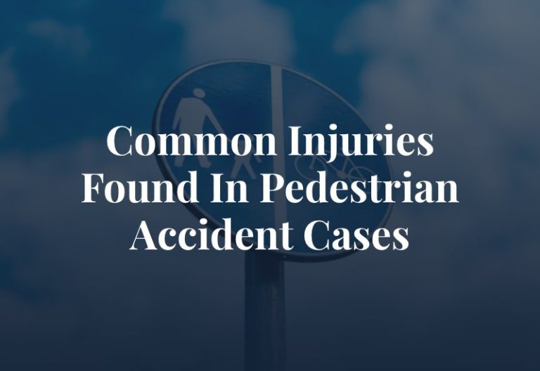 Common Injuries In Pedestrian Accidents