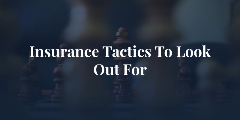 chess pieces with focus on the king with the caption "insurance tactics to look out for"
