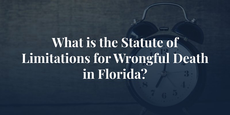 clock with the caption: What is the Statute of Limitations for Wrongful Death in Florida?